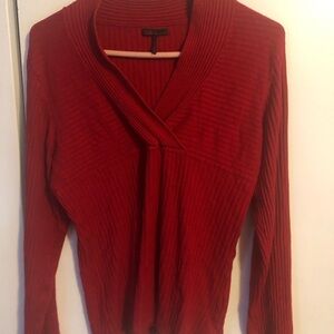 Red flattering Sofia by Sofia Vergara Red V-Neck Sweater